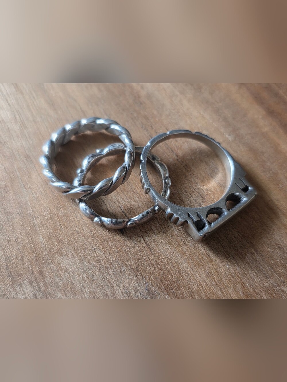 Sterling Silver Rings | Stackable | 3 Rings | Guc